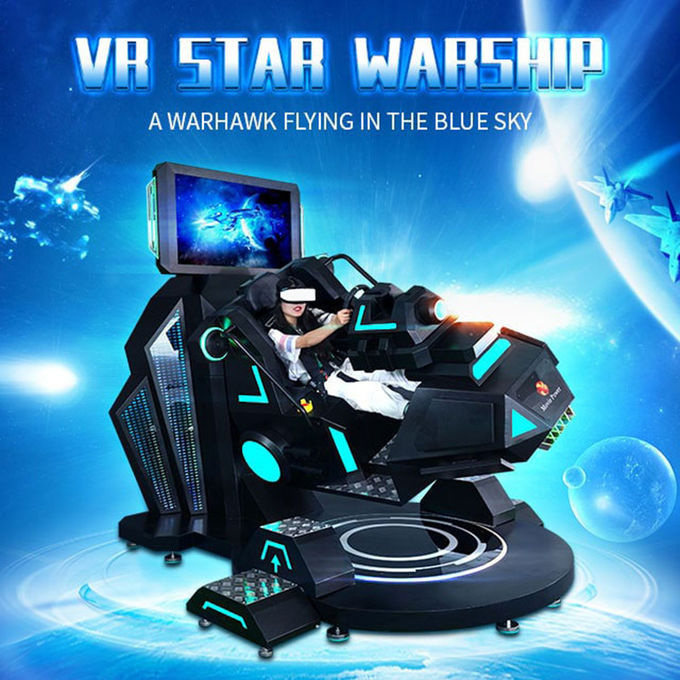 Vr Warship 720 Rotation Flight Simulator 4d 9d Virtual Reality 360 derajat Simulator Penerbangan 0