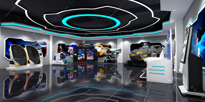 10-1000m2 9D VR Theme Park Dengan Mesin Game Arcade Zona Aula Pengalaman Realitas Virtual 0