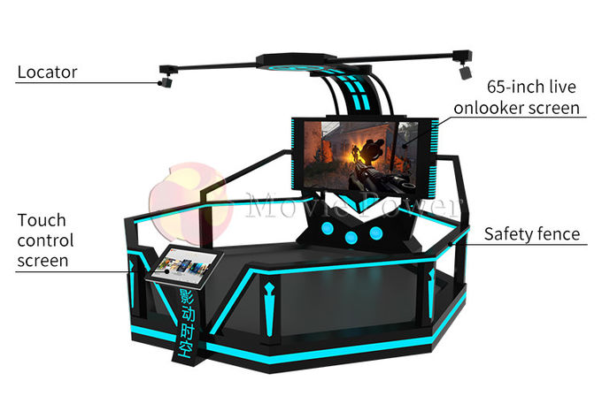 Hiburan Olahraga Mesin Game Elektronik 9d VR Shooting Simulator 1