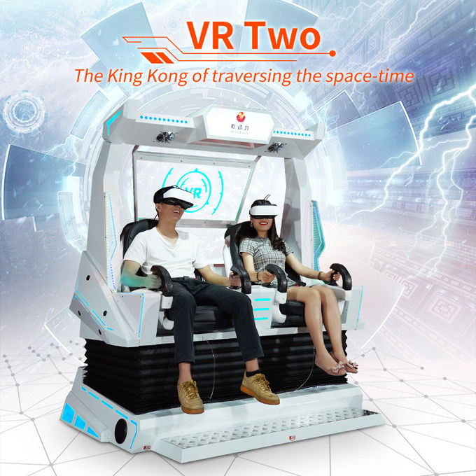 Efek Dinamis Usaha Kecil 9D VR Cinema 2 Kursi Mesin Realitas Virtual 0