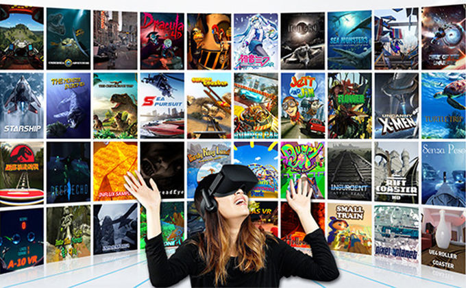 2 Pemain Mesin Bioskop 9D VR Berbentuk Hiu Untuk Tempat Anak-Anak 1