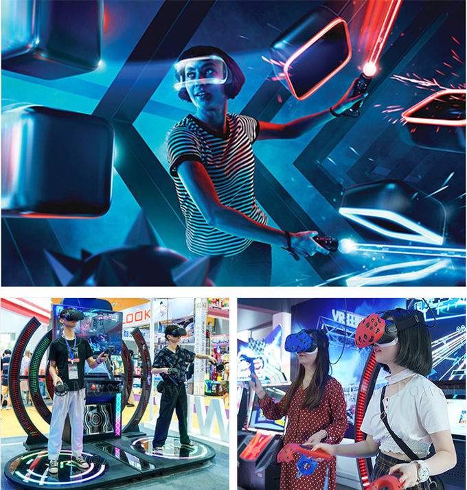 Peralatan Pusat Hiburan Dalam Ruangan Video Game Simulator Platform Gerak VR Dinamis 0