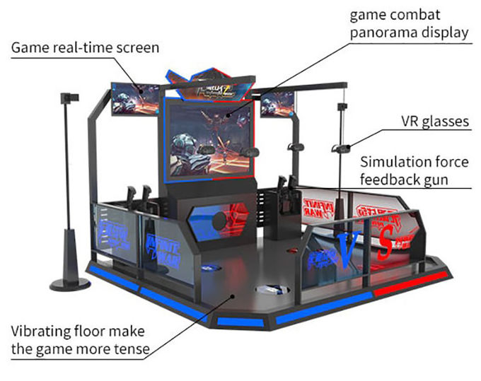 9D Infinite War Shooting Virtual Reality Simulator VR Aircraft Game Machine 2