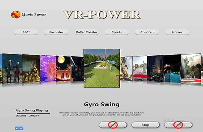 Platform Gerak Taman Hiburan Simulator Realitas Virtual Peralatan Bioskop 9d 2