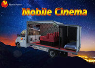 Fleksibel Mobile Movie Theater Truck / Cabin 5D Simulator Dengan Layar Logam