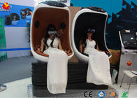 2 Kursi VR Egg Cinema Simulator 9d Motion Rider Virtual Reality Roller Coaster Game