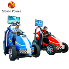 VR Theme Park Rides 9D Kids Racing Game Simulator Mesin Arcade Mobil yang Dioperasikan dengan Koin