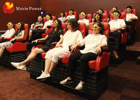 Black / White / Red Seat 4D Movie Theater, Peralatan Realitas Virtual Untuk Taman Hiburan