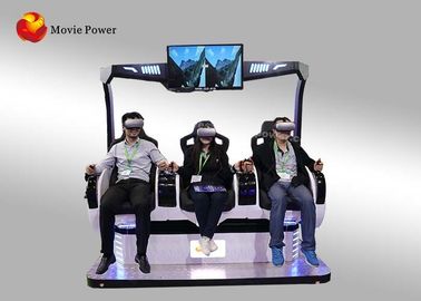Hiburan Virtual Reality Cinema Simulator Dengan 9d Glasses / 3 Kursi