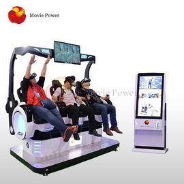 Dioperasikan 9D VR Cinema 3 Kursi Koin Untuk Bermain Indoor / Shopping Mall