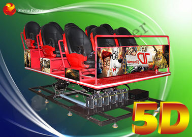 Disesuaikan 6 DOF Listrik Platform 5d Driving Simulator 5 D Theater