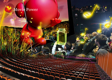 Shooting Game Menakjubkan Interaktif 4D Movie Theater Blow Air To Face