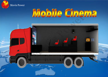 Pengalaman Visual High End 7D Mobile Movie Theater Truck Permainan Menakutkan