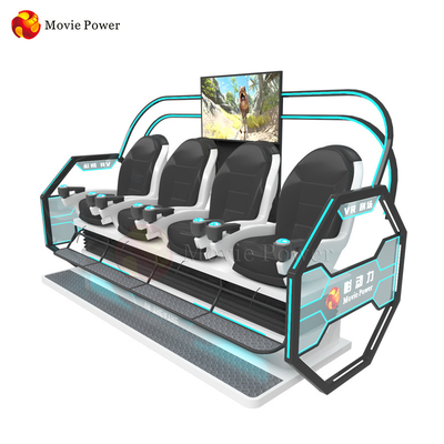 4 Pemain 9D VR Cinema Theater Roller Coaster Untuk Taman Hiburan Dalam Ruangan