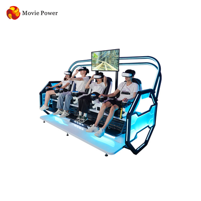 Movie Power 9D VR Cinema Simulator 4 Orang Roller Coaster Virtual Reality Arcade Game Machine