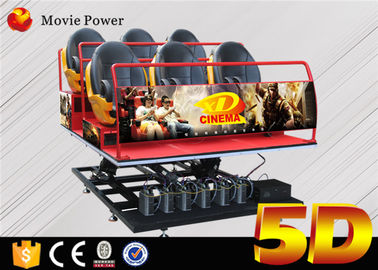 5D Motion Theater Equipment Dengan Motion Platform Actuator 4d Pengontrol Efek Khusus