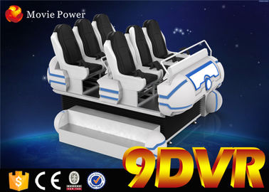 Listrik 220V sistem 9D VR kursi keluarga 6 kursi cocok untuk anak-anak dan orang dewasa