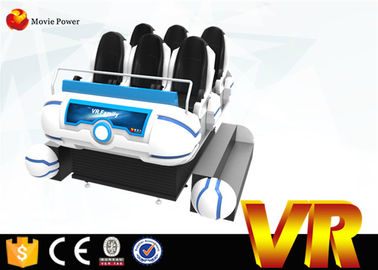 Promosi 6 Kursi Keluarga 9D VR Cinema Dengan 6 Dof Simulator Motion Electric Platform