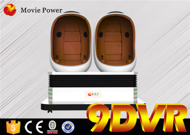 Kekuatan Film 1/2/3 Kursi 9D Vr Simulator Cinema Egg Shape Untuk Shopping Mall