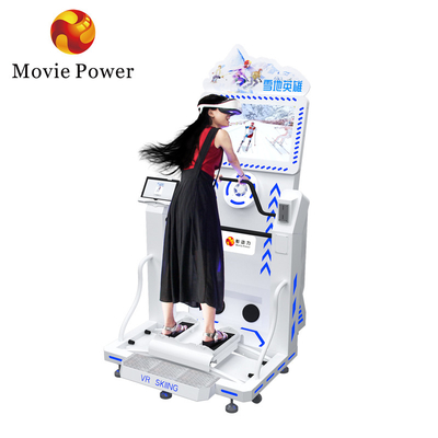 Coin Operated Virtual Reality Arcade Machine 9d Vr Ski Simulator Untuk Komersial