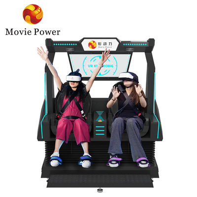 5.0KW 9d VR Cinema 2 Seats Roller Coaster Vr Chair Arcade 4d 8d Virtual Reality Simulator Dengan Penembakan