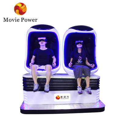 2 Pemain Virtual Reality 9d Egg Chair Vr Roller Coaster Game Machine