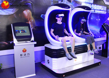 1 Kursi 2 Kursi 3 Kursi 9D VR Cinema Egg Equipment 3 DOF Motion Platform Untuk Anak-Anak