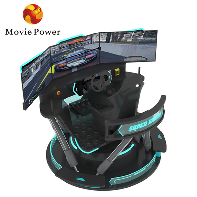 5.0KW F1 Mobil Racing Simulator Driving Game Machine 6 Dof Motion Platform Dengan 3 Layar
