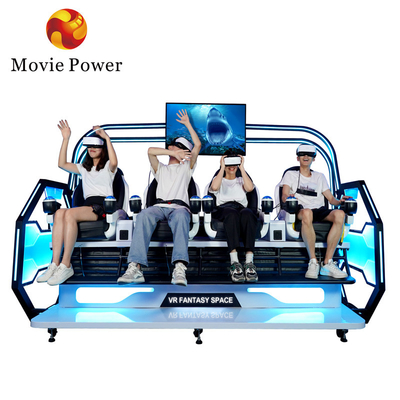 Theme Park Roller Coaster 9d Vr Simulator 4 Player Mesin Arcade 9d Vr Kursi Bioskop