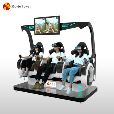 Ide Bisnis Baru VR Coin Dioperasikan 3 Kursi 9d Virtual Reality Cinema Simulator Dinamis