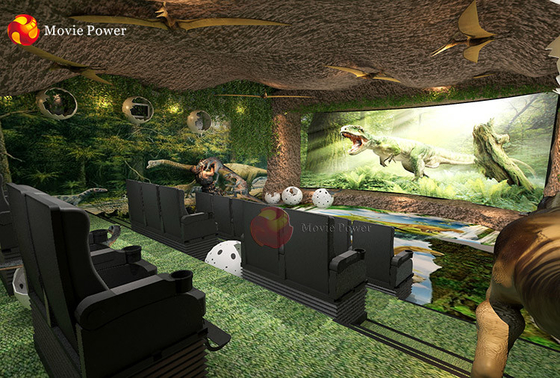 200 Kursi Dinosaurus Tema Immersive Theater 5D Cabin Cinema