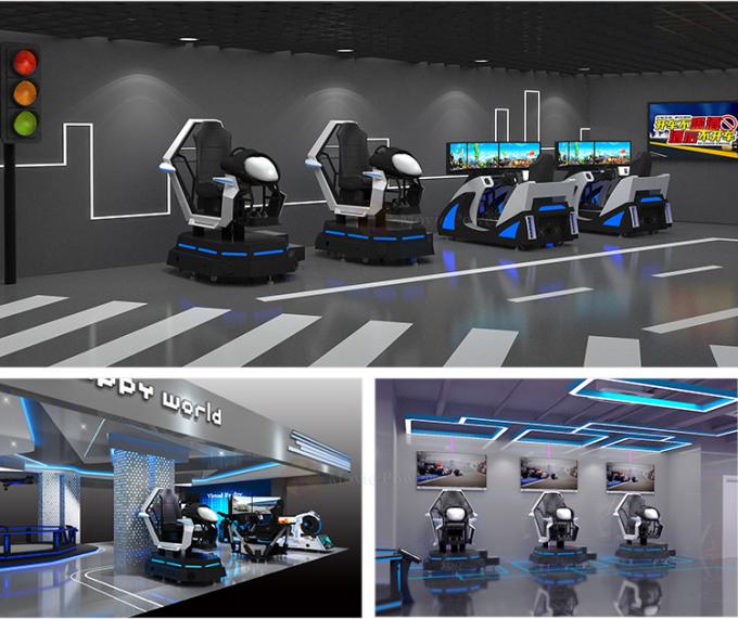Efek Angin Virtual Reality Driving Simulator VR Theme Park Equipment 1