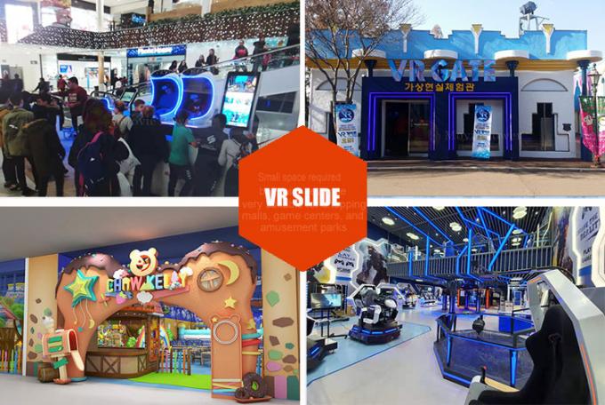 Pasokan Pabrik Permainan Santai Vr Ski Theme Park Virtual Reality Slide Simulator 0