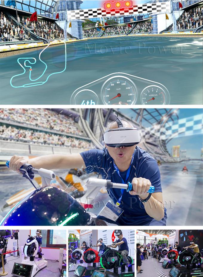 Produk Taman Hiburan 9d Motor Mobil VR Racing Simulator Game Machine 0