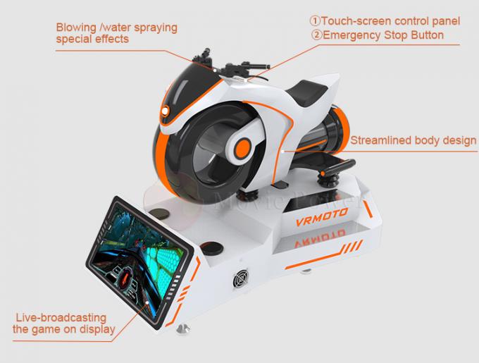 Produk Taman Hiburan 9d Motor Mobil VR Racing Simulator Game Machine 1