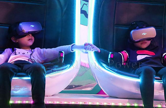Taman Hiburan Virtual Reality Simulator 9d Vr Cinema Egg Chair Equipment Dengan 2 Kursi 1
