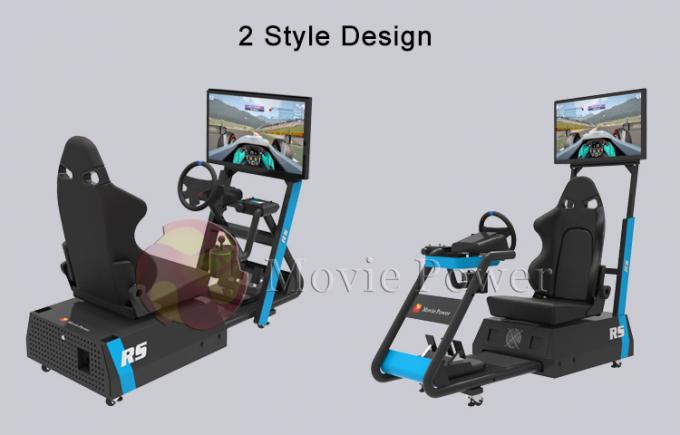 Peralatan Pengemudi Mobil Simulator Balap Hidrolik VR Game Rumah Kecil 0.5KW 3