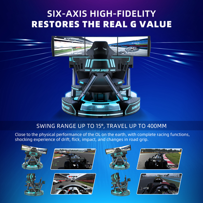 Harga Grosir VR Racing Simulator Komersial 9D VR Super Speed ​​Car Game Equipment 5