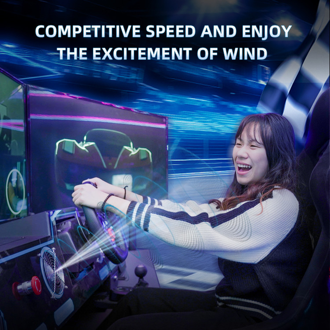 6dof Motion Hydraulic Racing Simulator Racing Car Arcade Game Machine Simulator Mengemudi Mobil Dengan 3 Layar 2