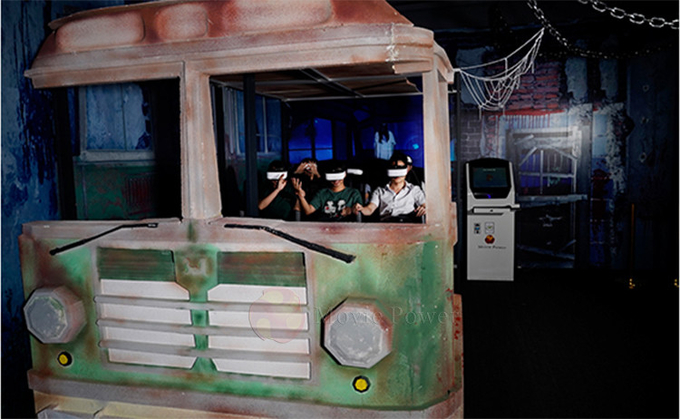 9D Virtual Reality Cinema Horror Ghostly Movie Game Simulator Untuk Taman Hiburan 2