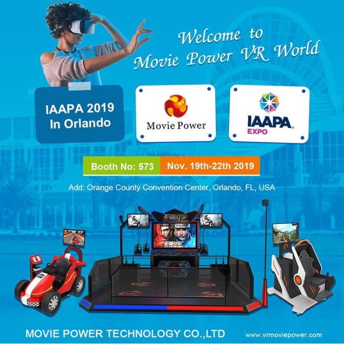 Movie Power VR Simulator Bertemu Anda di IAAPA Expo Orlando