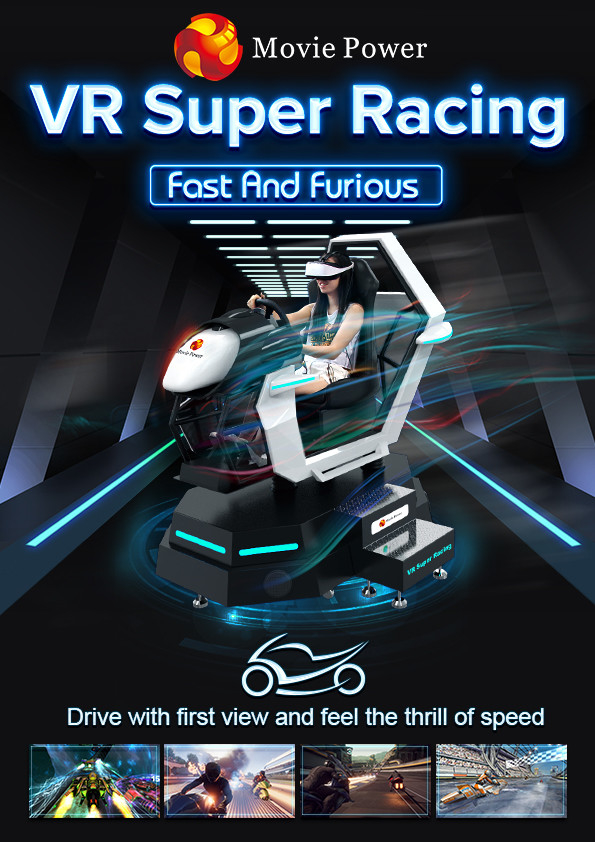 360 Rotating VR Simulator Racing Car Amusement Ride Simulator Arcade Mobil Mengemudi Mesin Game 0