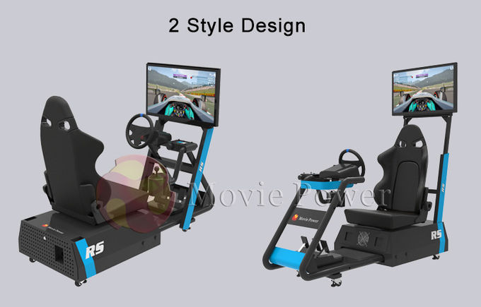 Virtual Reality Car Racing Simulator Game Machine Jejak Kecil Untuk Penggunaan Komersial Rumah 0
