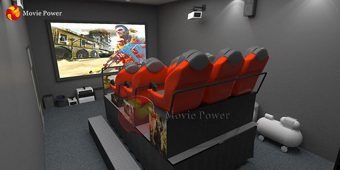 7D Cinema 6 People Dynamic Seat Equipment Aman Dan Mudah Dikontrol 0
